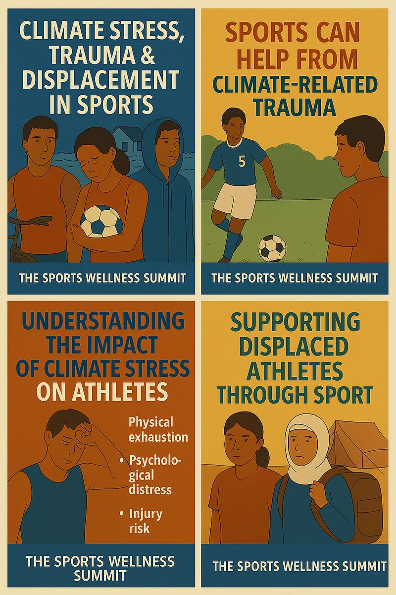 🚨 75% of #athletes report direct negative impacts on their health &amp; performance due to #climate change. From extreme heat to displacement, the struggle is real.
Join #SportsWellnessSummit2025 to explore solutions! 🌍🏆summit.yidpk.org
#Resilience #ClimateStress #Wellness