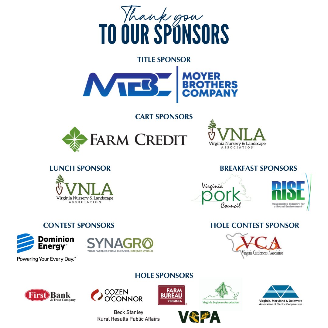 VaAgriBiz's tweet image. Less than 3 weeks until the VAC Annual Golf Classic on June 17! Limited spaces are left for golfers - register today to secure your spot! va-agribusiness.org/event-6036757