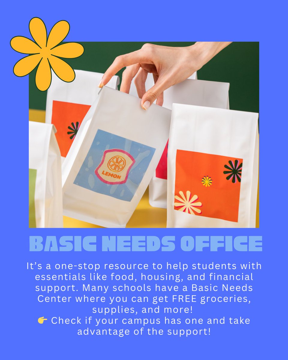 🏡 Did you know? Many campuses have a Basic Needs Center where you can get free food, supplies, and support! 🙌
Check it out and get the help you need—you’re not alone! 💛
#BasicNeeds #CollegeSupport #CalSOAP