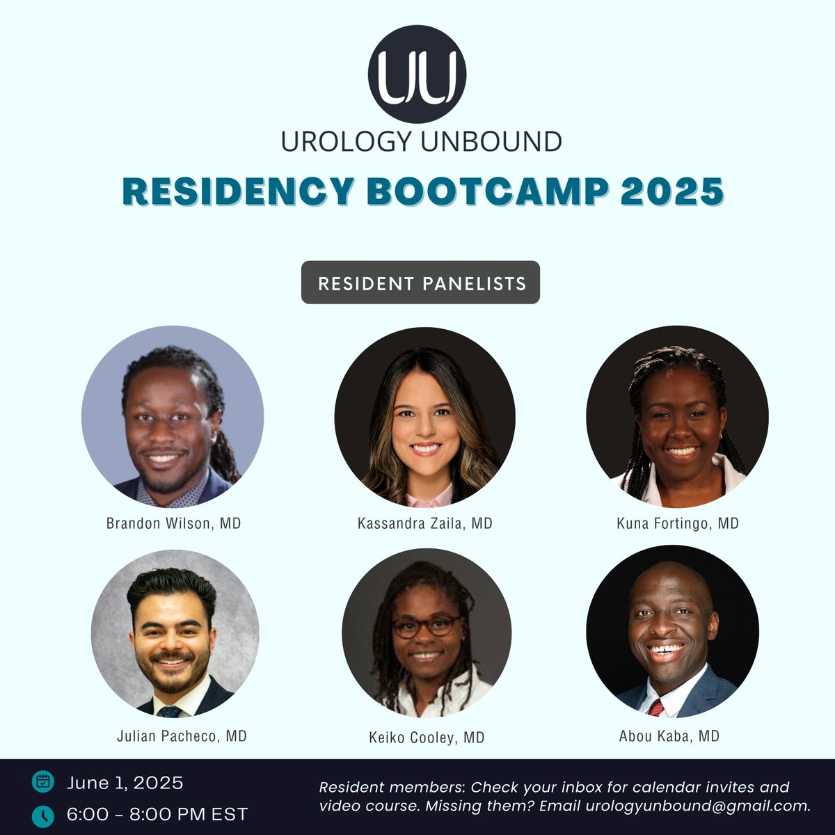 Urology Unbound (@urologyunbound) on Twitter photo The Urology Unbound Residency Bootcamp 2025 is resident-run for the first time ever! 🎉
Hear from current Urology Unbound residents as they share real-life strategies & experiences.
Not a member yet? Sign up for free through the link in our bio!
<a href="/rfrankjones_uro/">R. Frank Jones Urological Society</a> <a href="/LatinXUro/">LatinX In Urology</a> The Urology Unbound Residency Bootcamp 2025 is resident-run for the first time ever! 🎉
Hear from current Urology Unbound residents as they share real-life strategies & experiences.
Not a member yet? Sign up for free through the link in our bio!
<a href="/rfrankjones_uro/">R. Frank Jones Urological Society</a> <a href="/LatinXUro/">LatinX In Urology</a>