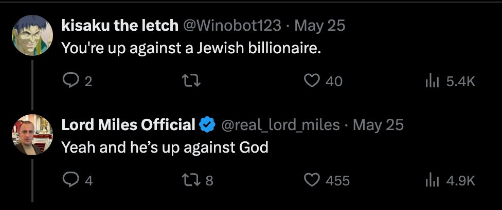 Lord Miles Official tweet media