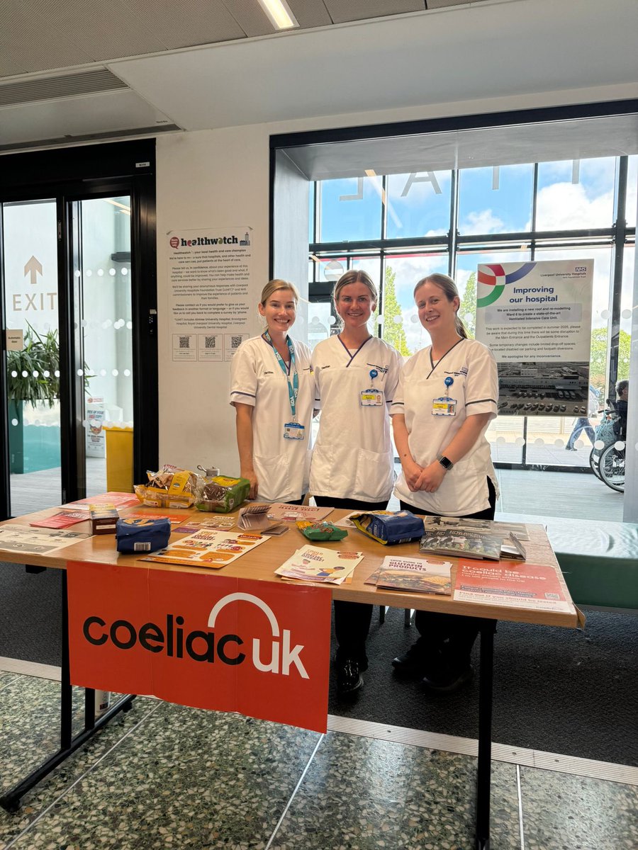Great afternoon sharing resources and educating people about coeliac disease - thanks to those that came for a chat with us ☺️#CoeliacAwarenessMonth