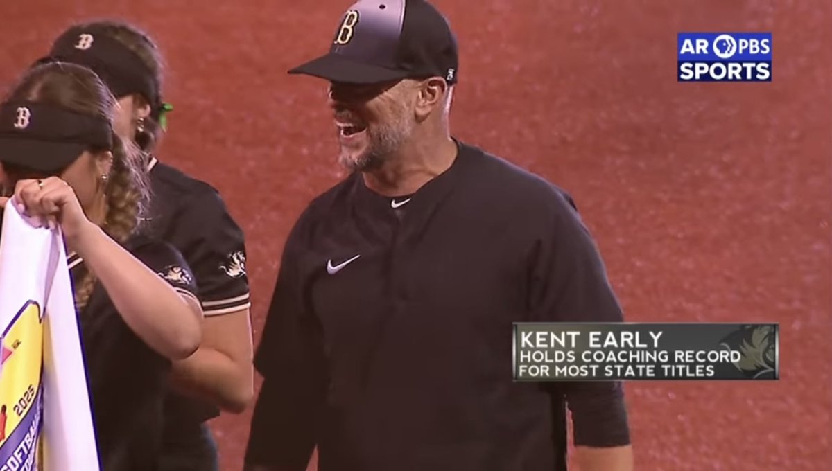 Kyle Sutherland (@k_sutherlandar) on Twitter photo Overdue shoutout to my good friend and <a href="/bhs_tiger/">BHS Tiger Softball</a> head coach <a href="/kent_early/">Kent Early</a> on becoming Arkansas’ all-time leader for most softball state championships (7).
All seven of those titles have been since 2016. #arpreps Overdue shoutout to my good friend and <a href="/bhs_tiger/">BHS Tiger Softball</a> head coach <a href="/kent_early/">Kent Early</a> on becoming Arkansas’ all-time leader for most softball state championships (7).
All seven of those titles have been since 2016. #arpreps