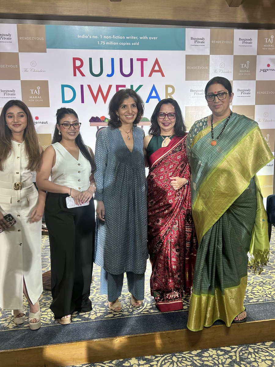 Rujuta Diwekar (@rujutadiwekar) on Twitter photo Last evening was special because <a href="/smritiirani/">Smriti Z Irani</a> who i have always admired for her grit and grind, graced the event for my book, The common sense diet.
i love women who own their struggles, celebrate their journey and keep pushing the envelope. Last evening was special because <a href="/smritiirani/">Smriti Z Irani</a> who i have always admired for her grit and grind, graced the event for my book, The common sense diet.
i love women who own their struggles, celebrate their journey and keep pushing the envelope.