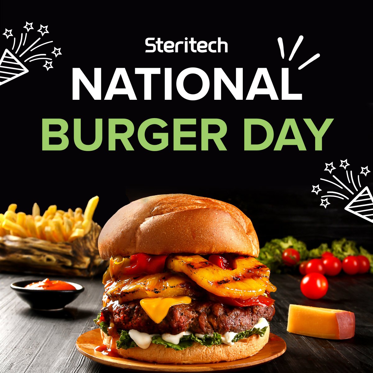 Keep it safe and sizzlin’ this #NationalBurgerDay! 🍔 

Download our Shiga toxin-producing E. coli knowledge sheet and learn how you can help prevent an outbreak at your facility. &gt;&gt;  spklr.io/6015h9pP