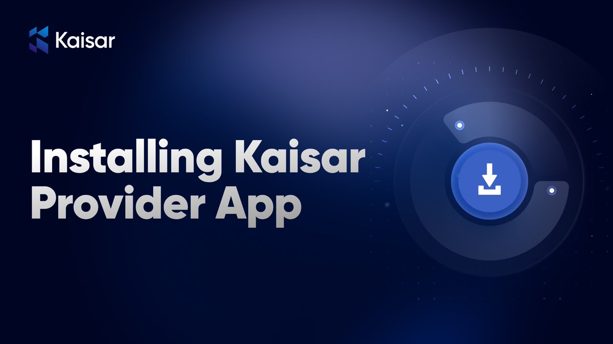 Want to get ready to install Kaisar Provider App?

Here’s a full guide to installation on Mac, Linux and Windows.

Our public testing launch will be coming soon - save this thread for your future reference!

x.com/KaisarNetwork/…