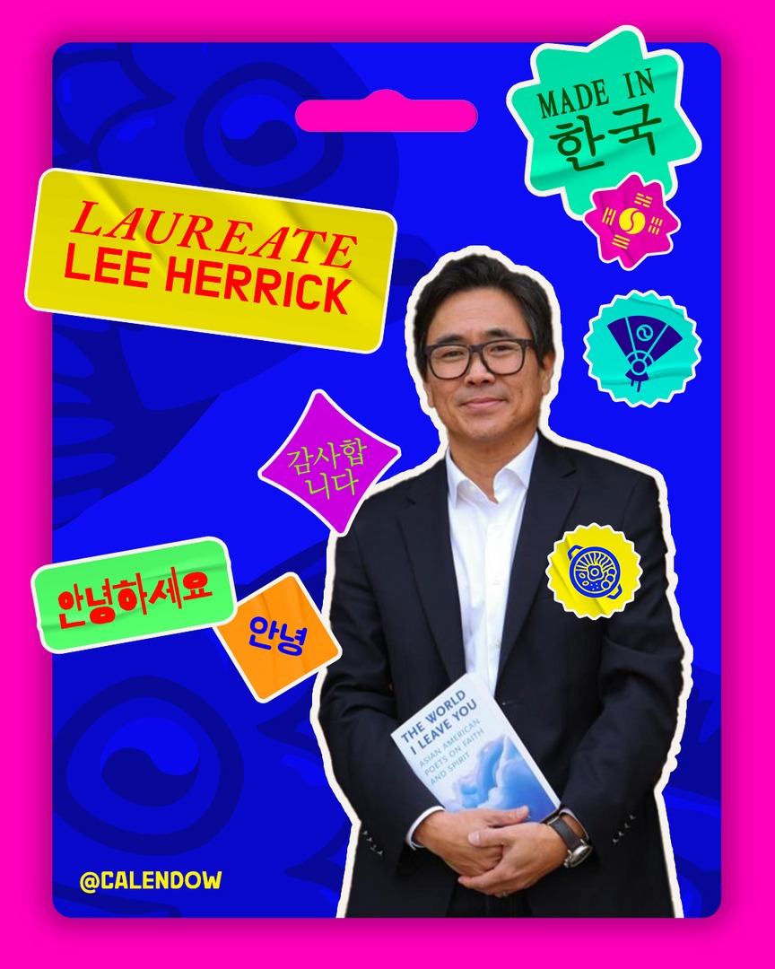 CalEndow's tweet image. Uplifting the California Poet Laureate, Lee Herrick this #AAPIHeritageMonth! Herrick's writings about California, and the diversity that makes our state strong, are reflections of the love and adoration we share for our communities. 💗

"In my California, you can watch the sun go