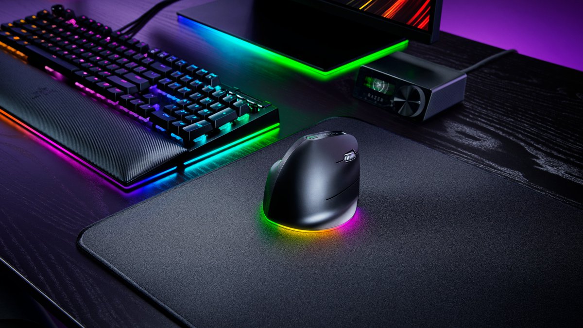 Weniger Belastung, mehr Produktivität! 🖱️💼
Die Razer Pro Click V2 Vertical Edition – ergonomisches Design mit 71,7°-Winkel, AI-Shortcuts &amp; bis zu 6 Monate Akku-Laufzeit. Für smarte Workflows ohne Kompromisse.