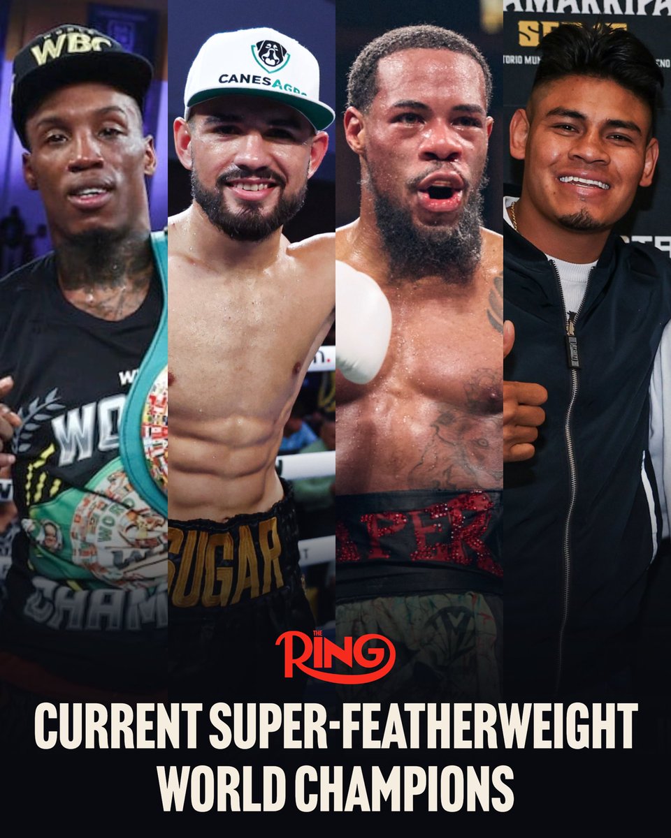Current super-featherweight world champions:

🥊 WBC: O’Shaquie Foster
🥊 WBO: Emanuel Navarrete
🥊 WBA: Lamont Roach
🥊 IBF: Eduardo Nunez

Who do you think is the best in the division❓