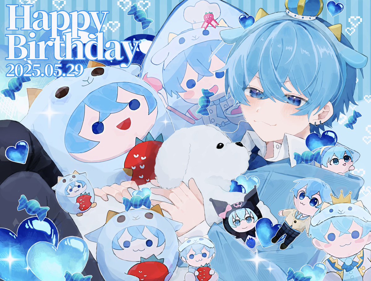 ころんくん29回目のお誕生日おめでとうございます✨️🩵
ころんくんにとってこの1年が最高のものになりますように🪄︎︎🌟

来年のワンマンもこれからの活動も楽しみにしてます❕
 #ころんくん誕生祭2025 
 #ころんくん