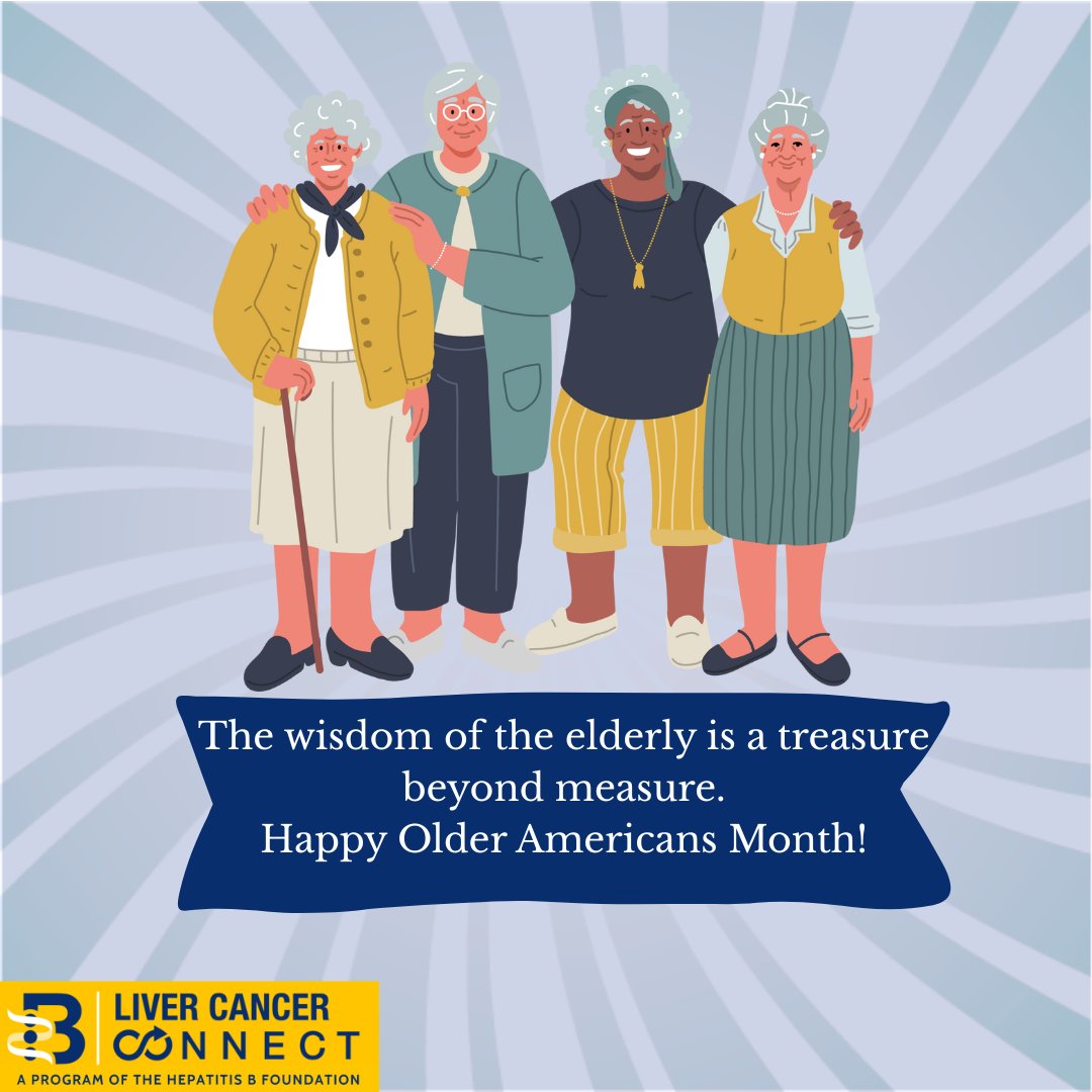 May is Older Americans Month! 💜
Liver cancer often has no early signs — but regular screenings can make all the difference. Take charge of your health and get screened!
🔗hepb.org/research-and-p…