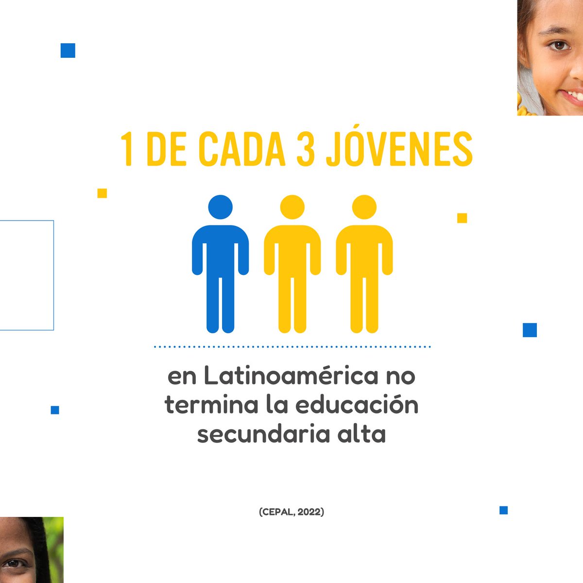 ¿Sabías que aunque muchos estudiantes se inscriben, en realidad no pueden asistir a la escuela o no terminan sus estudios? Esto debido a la necesidad de trabajar 📷, escuelas inaccesibles📷, en entornos inseguros y hasta la falta de docentes📷📷. FyA Internacional.