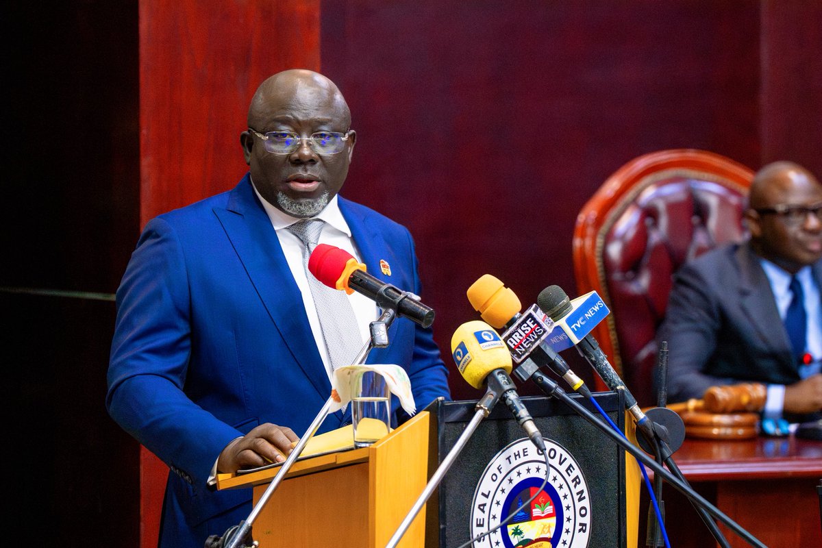 RtHonSheriff's tweet image. Today, I presented the maiden State of the State Address in the history of our dear state on the floor of the Delta State House of Assembly Chamber. The mid-term report reflected the philosophy of the MORE Agenda of my administration, which is driven by the core values of servant…