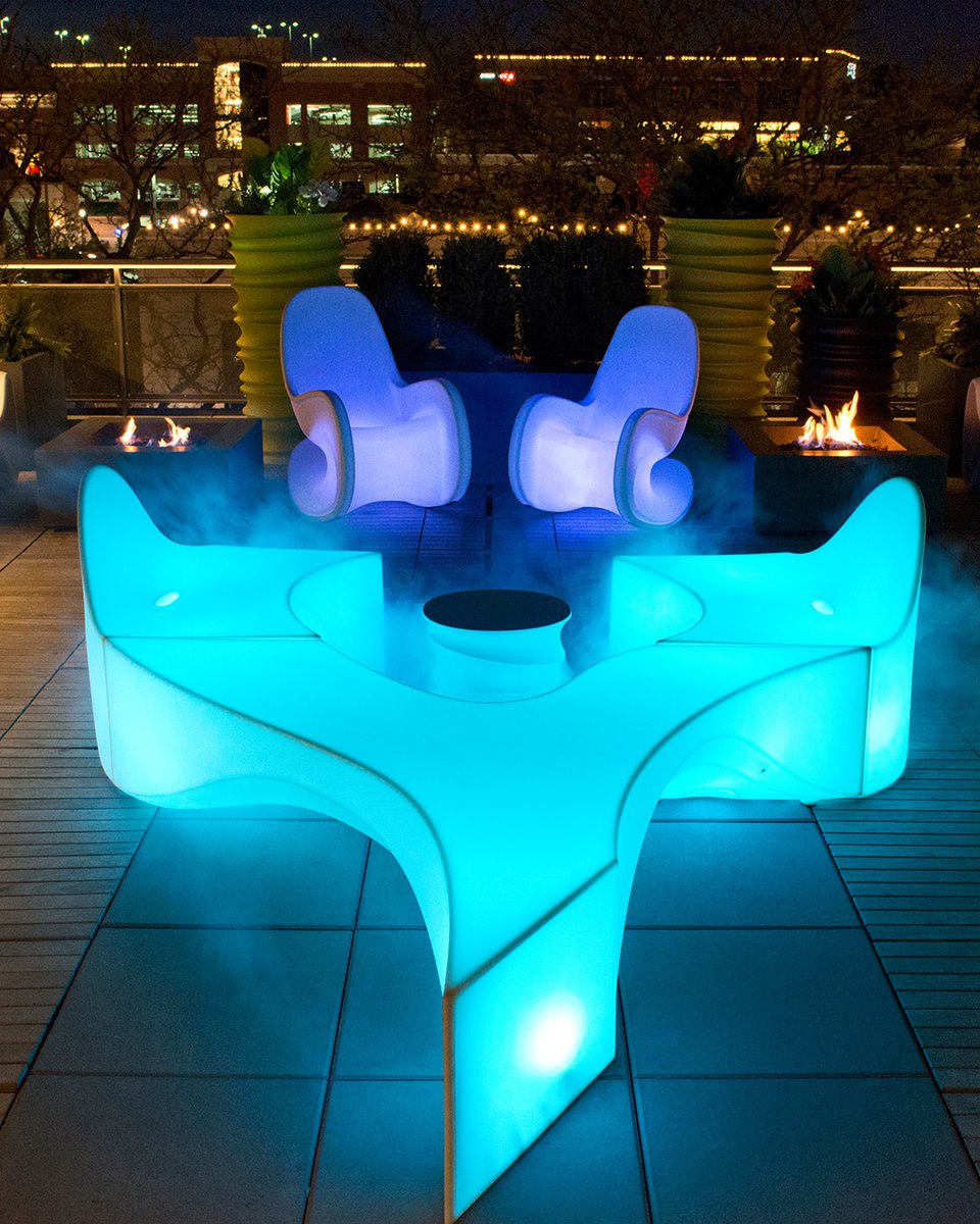 Give your rooftop the glow up it deserves. 🌟

l8r.it/S3aH
⁠
#IlluminatedFurniture #LED #GlowFurniture #ModularSeating #Bench #RockingChair #OutdoorFurniture #ModernFurniture #ContractFurniture #FurnitureDesigner