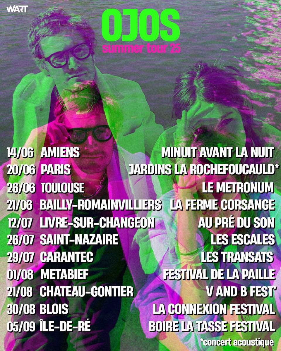 🥵🌡️🥥🌞🏄‍♀️🏄 summer toooooour

🎟️ Tickets dispos foncezzzz

<a href="/wart_music/">Wart Music</a> 💚