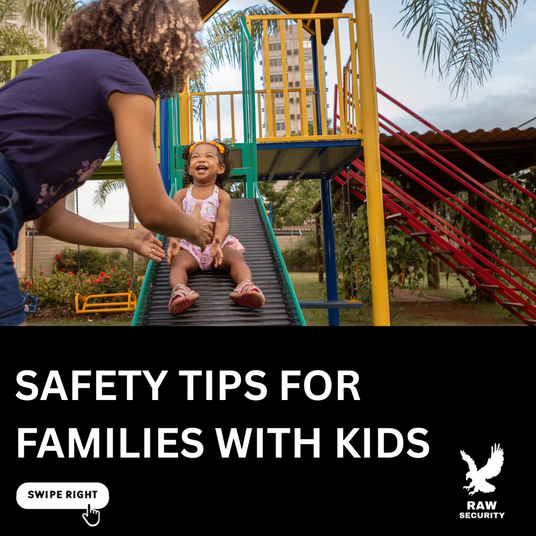 irawsecurity's tweet image. Keep your kids safe with these 5 tips:
1️⃣ Teach emergency info
2️⃣ Child-proof doors/windows
3️⃣ Talk about “stranger danger”
4️⃣ Set online safety rules
5️⃣ Use home security
🦅 Raw Security – Guarding What Matters Most
📞 902-500-4580
#FamilySafety #RawSecurity