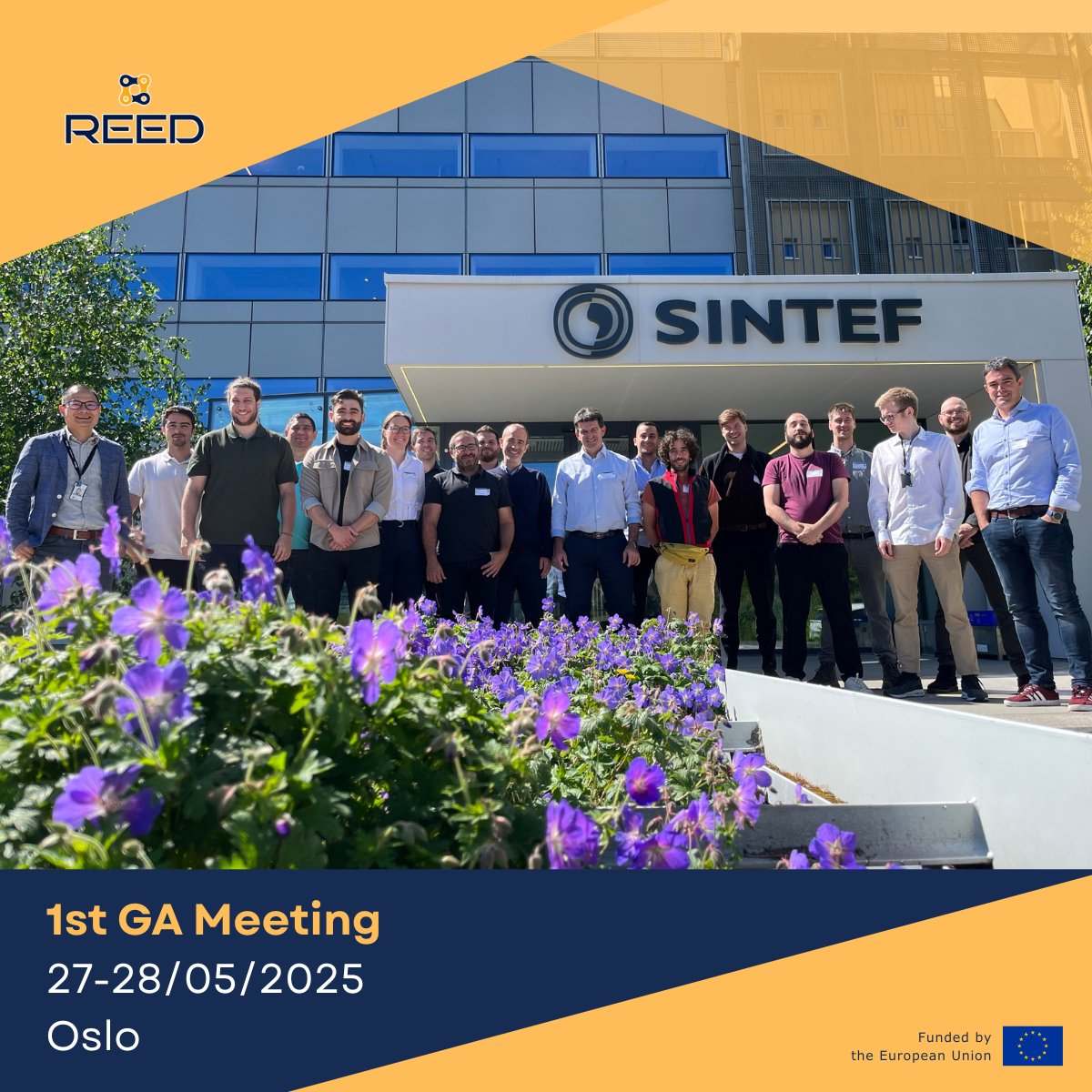 Day 2 of the #REED_EU GA wrapped up in Oslo with focused technical sessions &amp; strong collaboration! ⚙️🌿
Thanks to #SINTEF for the warm hospitality at their Oslo premises! 🇳🇴

🔗 Learn more: reed-eu.eu

#HorizonEurope #EUfunded #Sustainability #MaaS