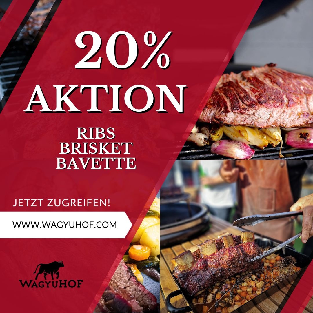 wagyuhof's tweet photo. Jetzt wird’s richtig saftig: Hol dir 20% Rabatt auf ausgewähltes Premiumfleisch vom Wagyuhof – Bavette, Brisket und Short + Back Ribs warten auf den Grill! 🥩🔥

Nur für kurze Zeit – jetzt zugreifen &amp; genießen!

https://t.co/ViELh8dokl

#wagyuhof https://t.co/y8zSdgeeoH