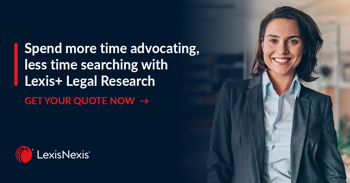 Lexis+® #LegalResearch helps #barristers stay current and relevant with up-to-date legislation. ⏲️

Here's how:
✅Extensive collection
✅Court judgements within 24hours
✅Historical versioning to track #legal changes
✅Access from anywhere

Get your quote: ow.ly/51U550VXJlP