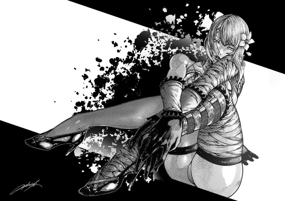 GreyVolg's tweet photo. What an amazing game! Finally got around to finishing it and all its endings - it is tempting to draw Emil and the protagonist too 👁️👁️

#Nier #NieRReplicant #Kainé #fanart https://t.co/6pwqg1ugIr