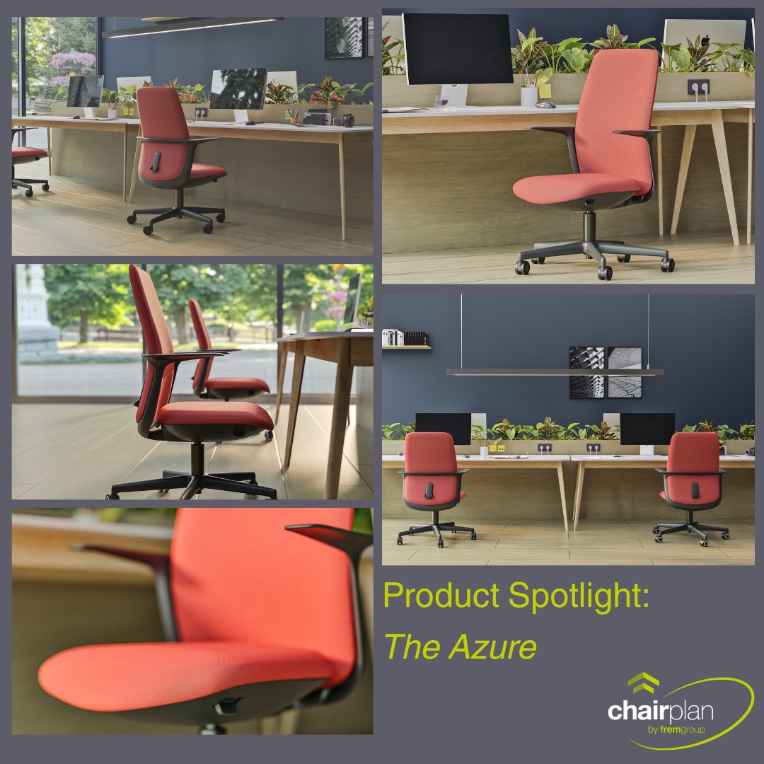 Meet Azure — Chairplan’s latest chair for ultimate comfort and style! 

Upgrade your seat today! 👉 ow.ly/q6E950VZjxg

Proudly made in Britain

 #Chairplan #AzureChair #ErgonomicSeating #SustainableDesign #MadeInBritain