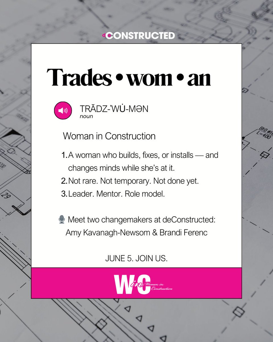 🚧 This isn’t just another lunch event.
It’s a rallying point for women who build, lead, and redefine the construction industry — one real conversation at a time.

🎟️ Reserve your spot now — hubs.ly/Q03n_pJb0

#WomenInConstruction #WinC2025 #TradeswomenLead