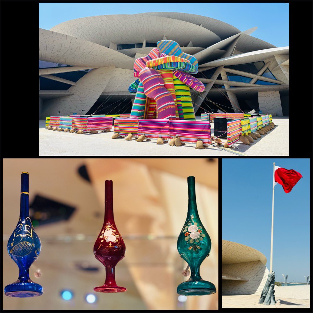 MissCDFarran's tweet image. Welcome to wondrous #Doha, the sleek capital of #Qatar. Today I spent it mostly at the National Museum of Qatar, one of the best Iβve seen (and Iβve seen a few), eating at a vegan fab place and walking around a couple of parks πππΌββοΈπΆπ¦
