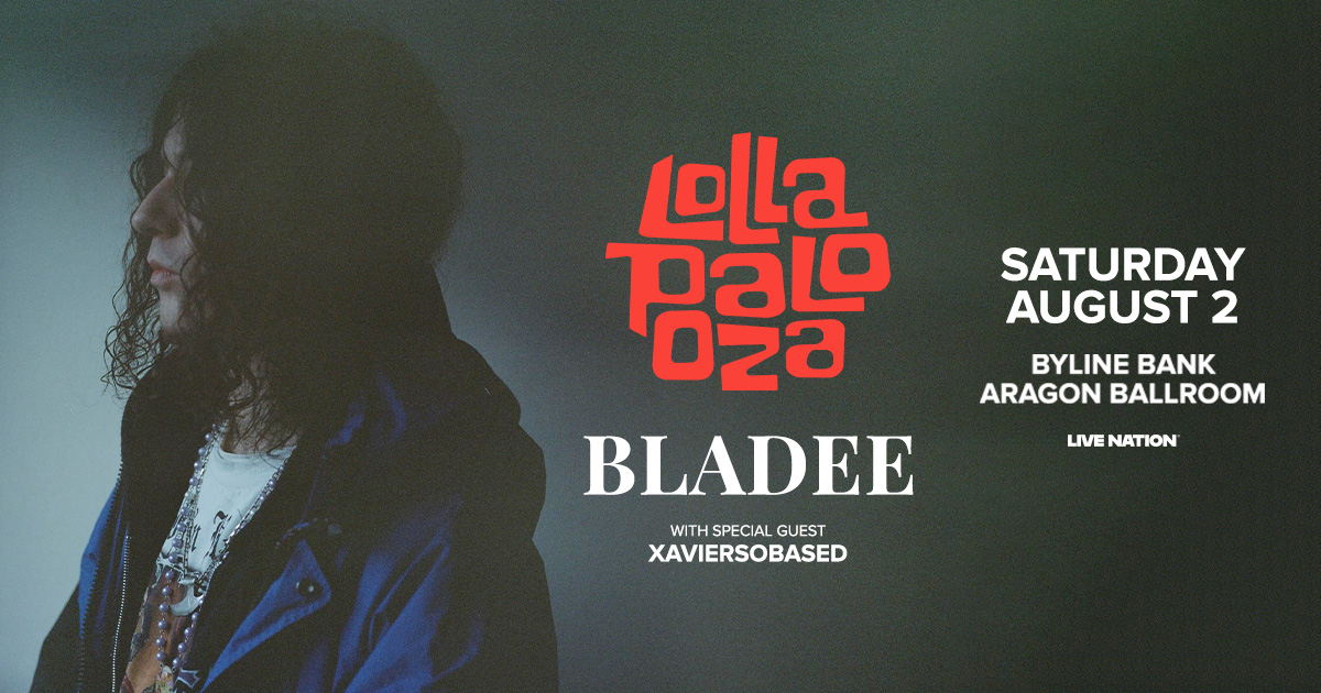 📢 PRESALE IS LIVE! 📢  
🎶 Official Lollapalooza Aftershow featuring Bladee with Xaviersobased
📆 Saturday, August 2
🎟️ Unlock presale tickets NOW thru Thursday @ 5pm with code FREESTYLE: livemu.sc/4kmbMSw
▶️ General onsale starts Friday @ 10am