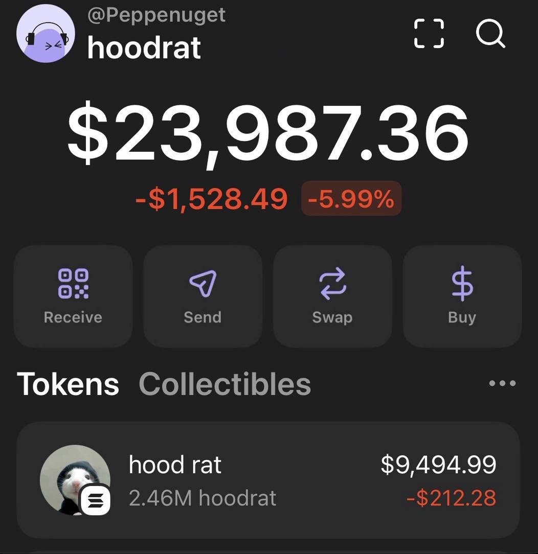 Alright, let’s see what the #HOODRAT fam is really made of.

If this crew’s got the same wild energy as the meme says — I might just double down.

Already riding with #HOODRAT, but if this post hits:

200 likes
80 retweets

I’ll drop $5,000 worth of #HOODRAT to random degens in