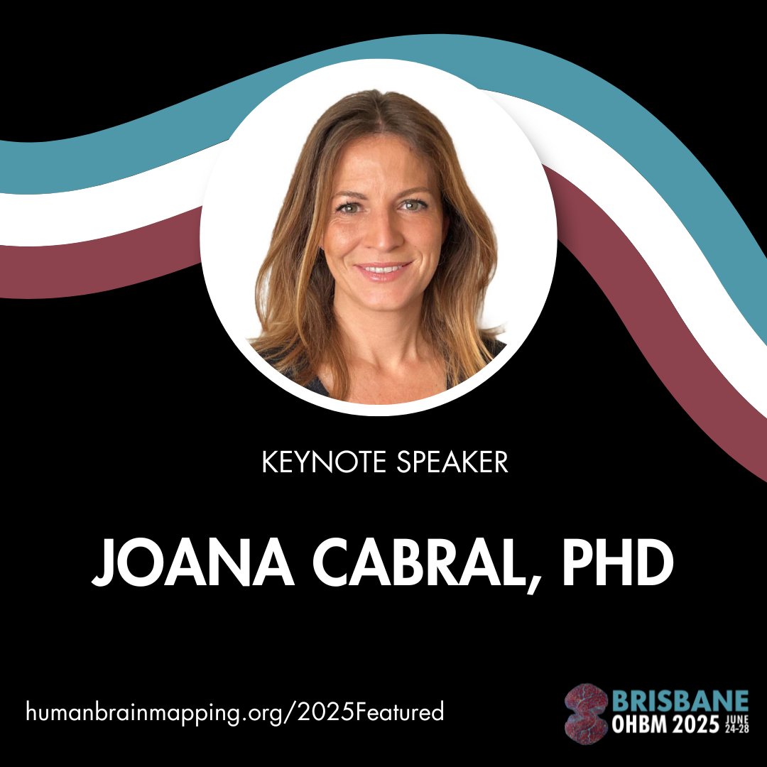 ⭐ Speaker Spotlight: Joana Cabral
🗓️ June 26 | 🕥 10:30 – 11:15
We are looking forward to hearing from Joana Cabral at OHBM 2025.
More information about Joana in the comments!
#OHBM2025