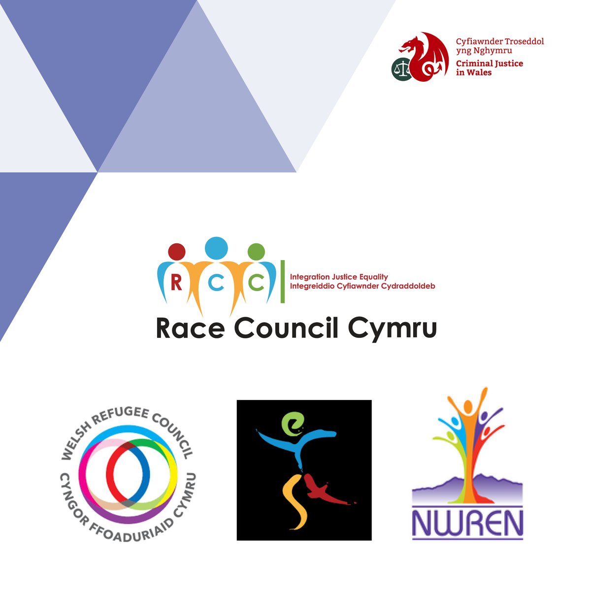 Cafodd y Cynllun Gwrth-hiliaeth Cyfiawnder Troseddol ei greu ar y cyd ag unigolion, grwpiau a chymunedau yng
Nghymru y mae gwahaniaethu ar sail hil yn effeithio fwyaf arnynt, a’r rheini sydd â phrofiad byw o effaith hiliaeth. 

I ddysgu mwy, ewch i ⬇️ ow.ly/Q9lg50VZWG9