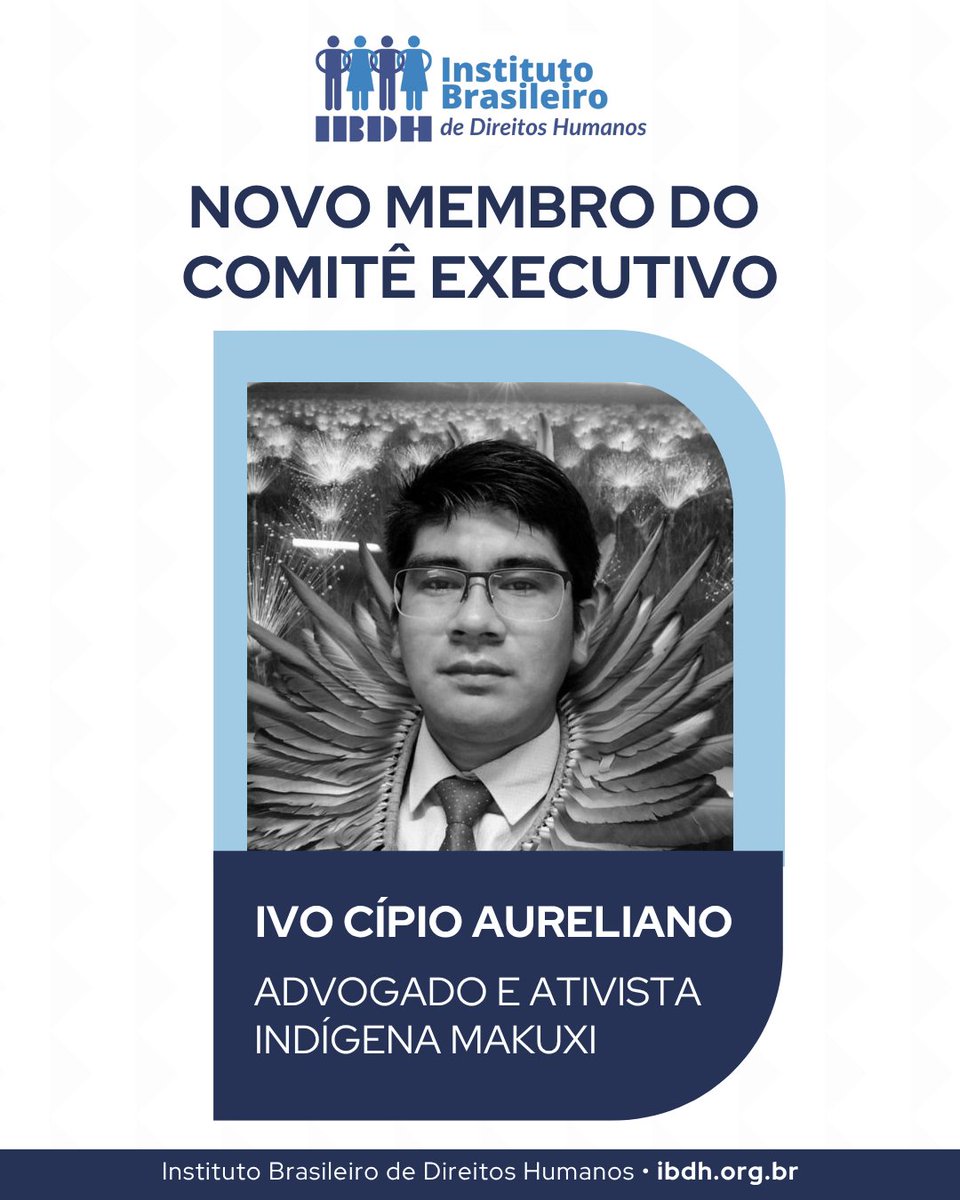 [Sobre o #IBDH]

📢Damos as boas-vindas a 𝐈𝐯𝐨 𝐂𝐢́𝐩𝐢𝐨 𝐀𝐮𝐫𝐞𝐥𝐢𝐚𝐧𝐨, 𝐚𝐝𝐯𝐨𝐠𝐚𝐝𝐨 𝐢𝐧𝐝𝐢́𝐠𝐞𝐧𝐚 𝐌𝐚𝐤𝐮𝐱𝐢, novo membro do nosso 𝐂𝐨𝐦𝐢𝐭𝐞̂ 𝐄𝐱𝐞𝐜𝐮𝐭𝐢𝐯𝐨.  Sua trajetória fortalece nosso caminho pelos #DireitosHumanos.✊🏾

ℹ️ ibdh.org.br/comite-executi…