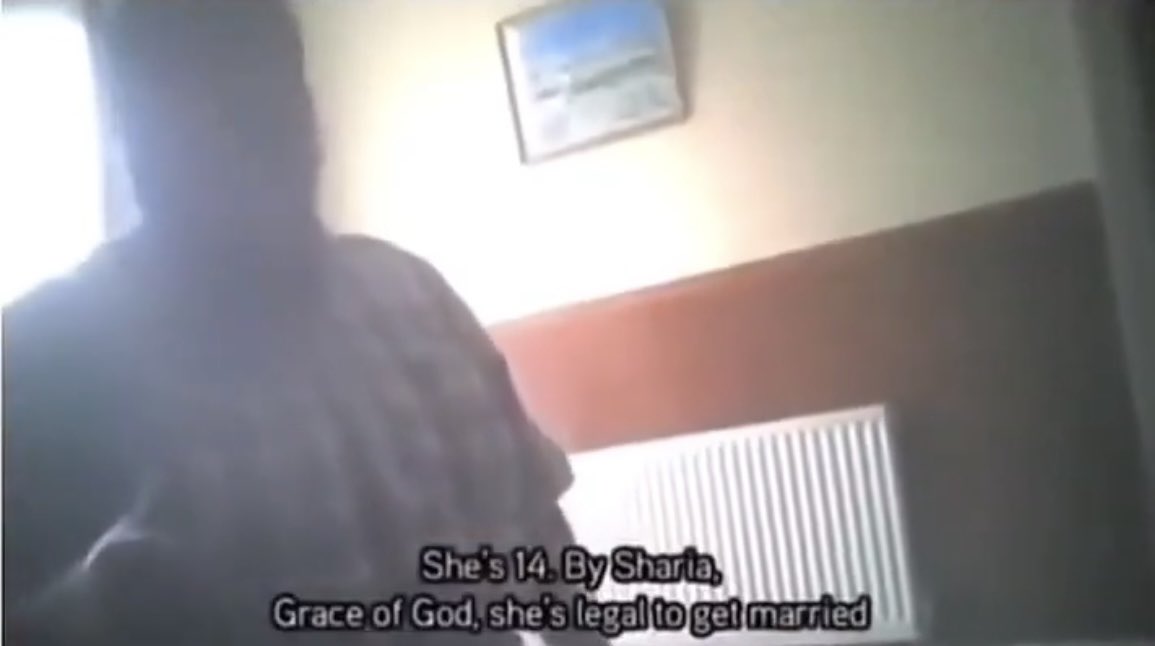 18 out 56 British mosques contacted by an ITV undercover reporter are breaking the law, marrying children to grown men … even when they hear the girl doesn’t want get married. No problem