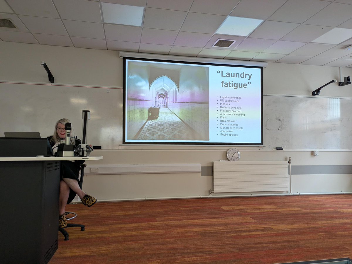 QUB Institute of Criminology and Criminal Justice (@qub_iccj) on Twitter photo Sincere thanks to <a href="/Louise_Brangan/">Louise Brangan</a> who delivered the final <a href="/QUB_ICCJ/">QUB Institute of Criminology and Criminal Justice</a> lunchtime seminar of the academic year today. Incredibly insightful talk on her research into 'remembering' the Magdalene Laundries.
<a href="/qubschooloflaw/">QUB School of Law</a> <a href="/qubcriminology/">@QUBcriminology</a> Sincere thanks to <a href="/Louise_Brangan/">Louise Brangan</a> who delivered the final <a href="/QUB_ICCJ/">QUB Institute of Criminology and Criminal Justice</a> lunchtime seminar of the academic year today. Incredibly insightful talk on her research into 'remembering' the Magdalene Laundries.
<a href="/qubschooloflaw/">QUB School of Law</a> <a href="/qubcriminology/">@QUBcriminology</a>