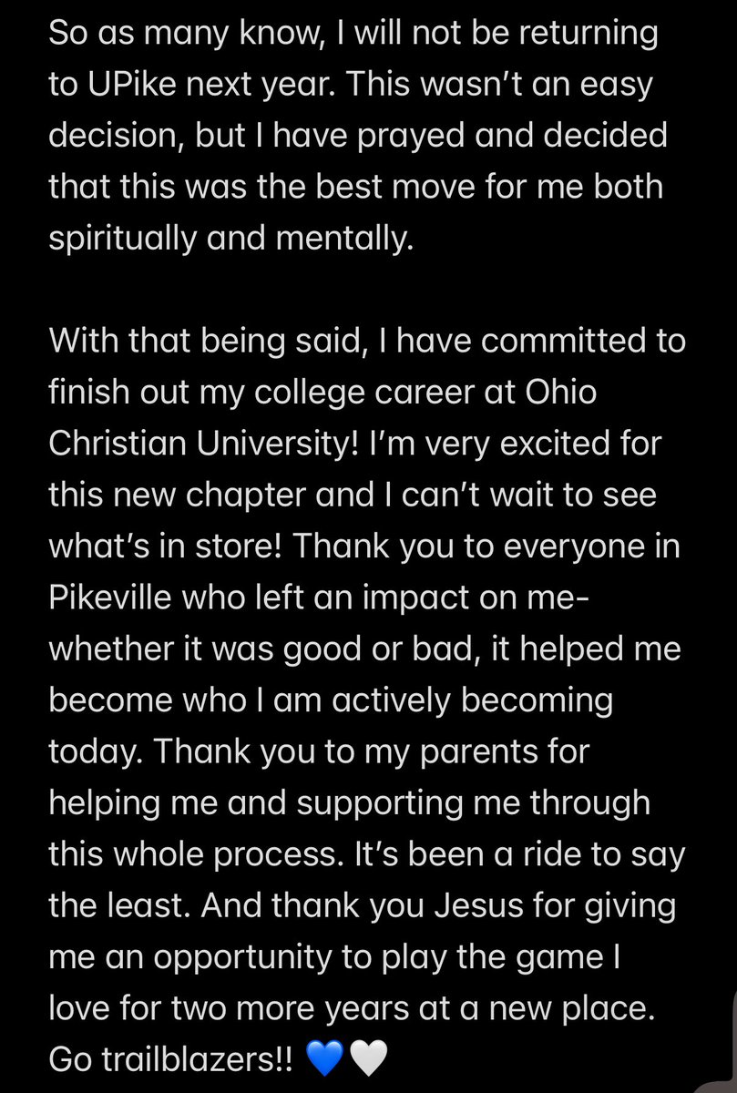 So excited for this next chapter!! Thank you <a href="/Coach_Huff_OCU/">coachHuff</a> for giving me this opportunity! Go trailblazers!!