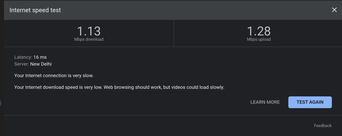 Abhisingh7302's tweet photo. Hey @reliancejio, Jio AirFiber is extremely slow with constant internet fluctuations. This has been a recurring problem and it's affecting daily work. Please look into it and resolve it ASAP. #JioAirFiber #SlowInternet https://t.co/wraS5ffOdZ