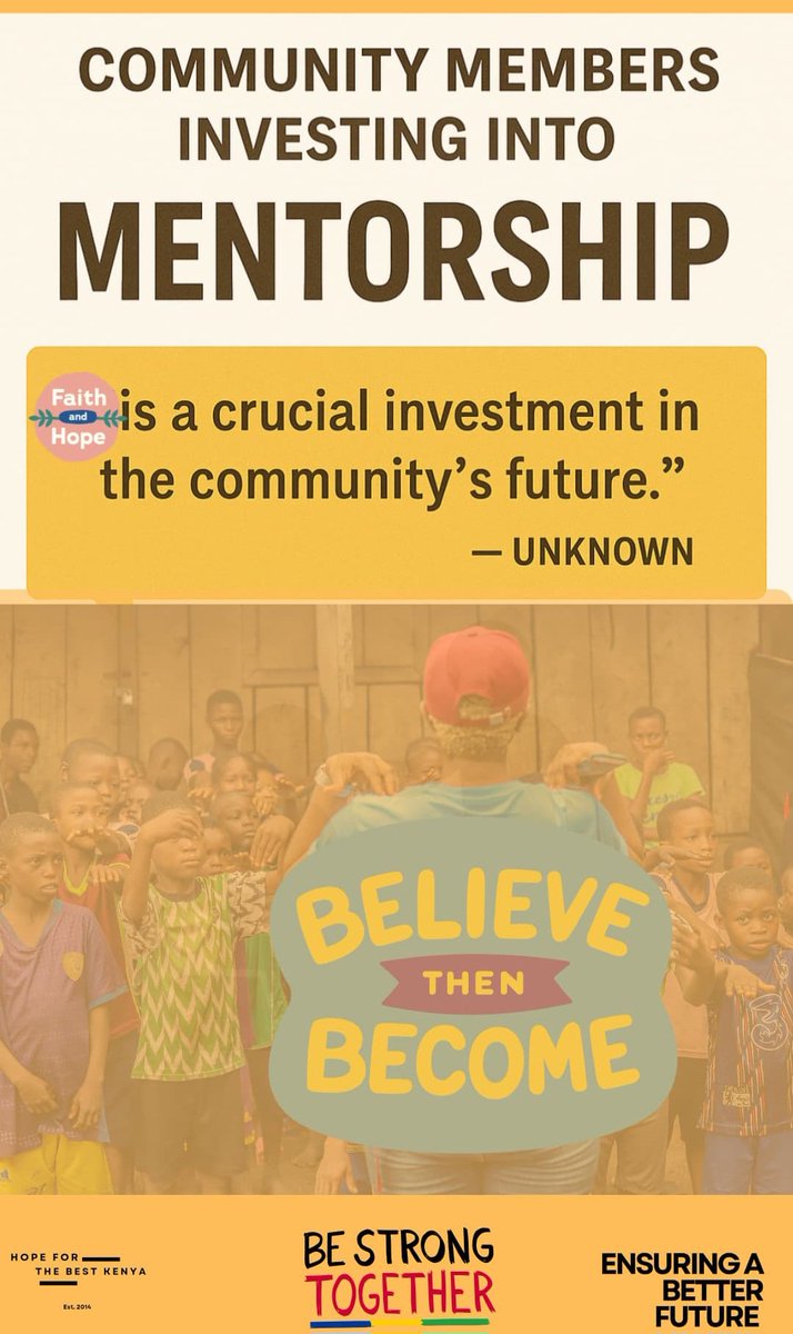 HopeForTheBestK's tweet photo. When you invest in one life… you ignite a thousand.
Get Involved:
https://t.co/4koWatYFtz
#sponsorachild #EducationForAll #CommunityFirst #HopeForTheBestKenya #JoinHopeCommunity #CommunityCare #HopeInAction #CommunityImpact #MentalHealthAwareness #CommunityLife https://t.co/16806Lcq5i