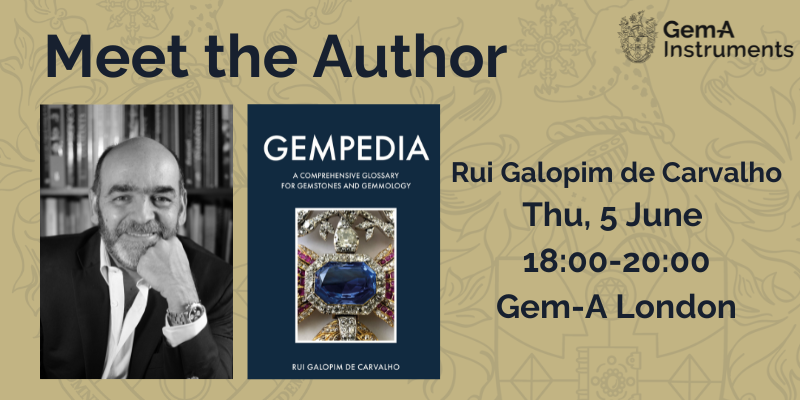 Our Meet the Author series continues with Rui Galopim de Carvalho FGA DGA 📚 

Rui will join us to discuss his book Gempedia.  

📷 Thursday, June 5 
📷 18:00 – 20:00 (GMT) 
📷 Tickets £15 - £25 

 Book tickets and find out more here: gem-a.com/event/meet-the…