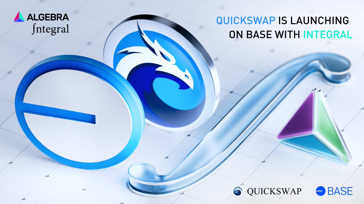 Algebra DEX Engine V4 (@cryptoalgebra) on Twitter photo π¨ One of our OG partners from day one, the iconic <a href="/QuickswapDEX/">QuickSwap π² DragonFi 2.0</a>, is launching on <a href="/base/">Base</a> β powered by Algebra Integral under the hood! π§
What to expect?
βοΈ Custom V4 pools
π§ Your fave concentrated liquidity tech
π Lowest slippage
π Highest yields, volumes & APRs
And thatβs π¨ One of our OG partners from day one, the iconic <a href="/QuickswapDEX/">QuickSwap π² DragonFi 2.0</a>, is launching on <a href="/base/">Base</a> β powered by Algebra Integral under the hood! π§
What to expect?
βοΈ Custom V4 pools
π§ Your fave concentrated liquidity tech
π Lowest slippage
π Highest yields, volumes & APRs
And thatβs