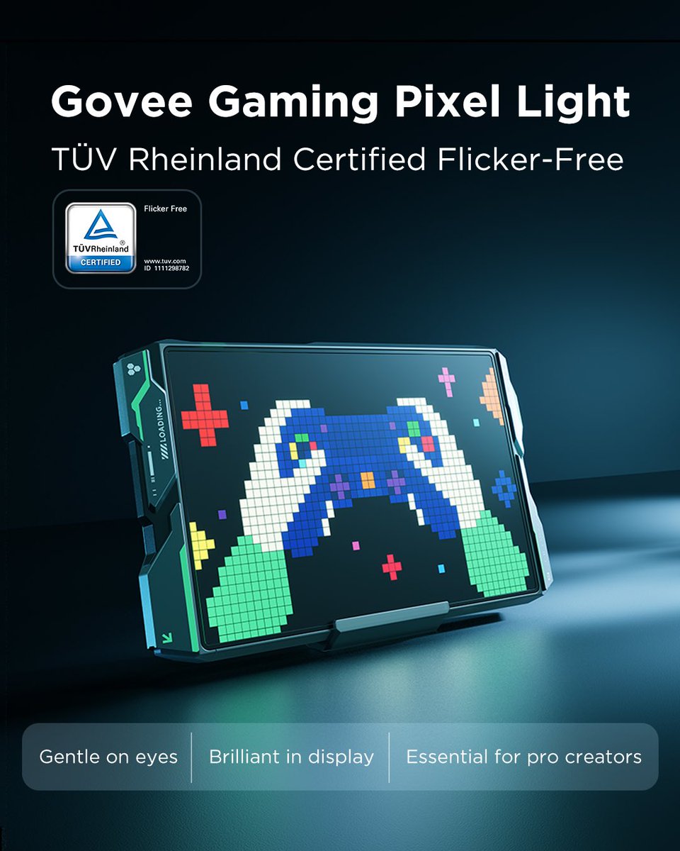 A top choice at CES 2025 is now available to all! To celebrate, let's give 3 of our large Gaming Pixel Lights away! 

To Enter:
Follow us, tag 2 friends below, and repost.👾

Through 5/31/25 EDT. More information below. 🧵 #GoveePixelLight #GoveeGamingLights