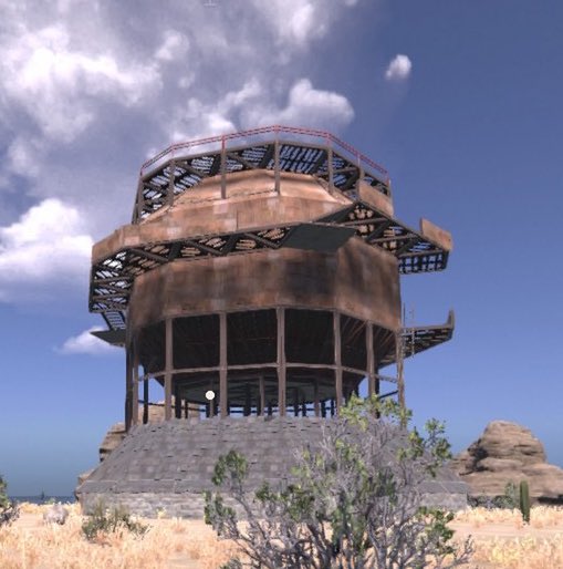 shisakura11's tweet image. 最初で最後？のドーム完成！！
ちゃんと頂上登れて、
屋上柵付けた。
#rustConsole
 #ちい鯖