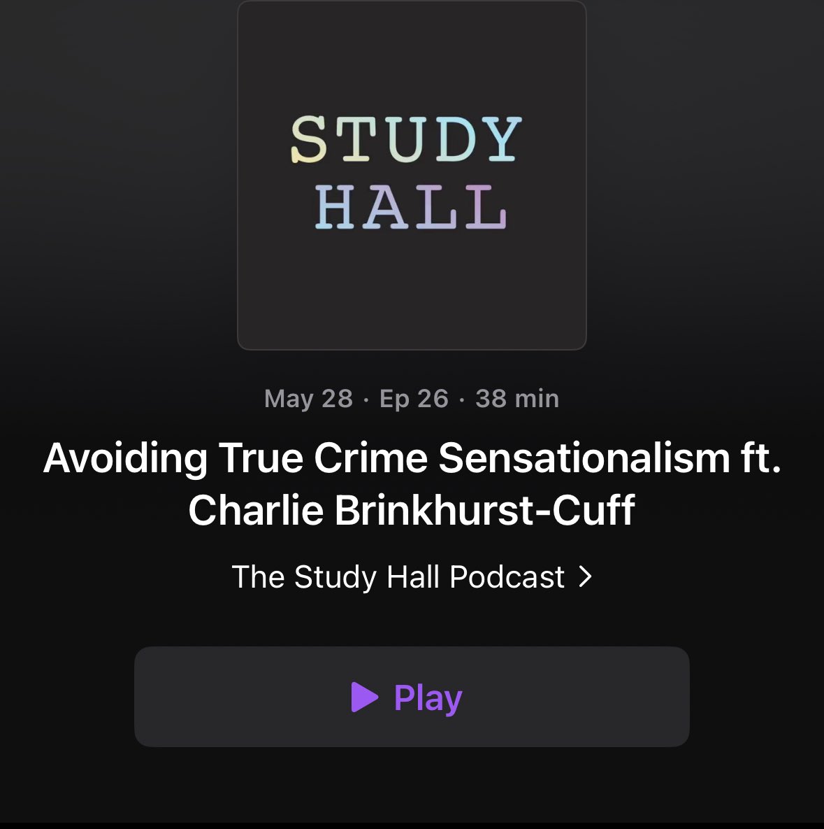 Really illuminating conversation about true crime sensationalism and how to report on missing people/crime while avoiding simplistic tropes!