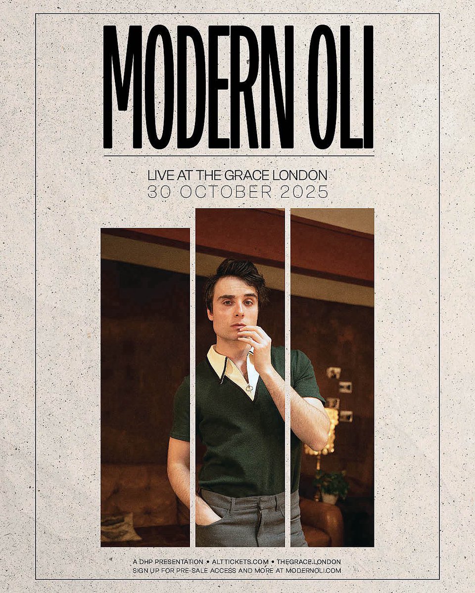 well this is happening. come hear my songs live for the first time at my headline show <a href="/thegraceldn/">The Grace</a> — pre-sale tix from tomorrow 10am. Sign up at modernoli.com. Come see meeee xxx