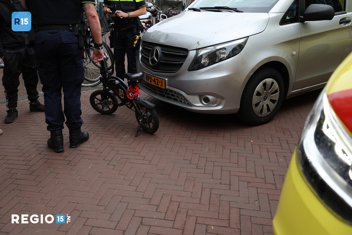Aanrijding tussen fiets en auto in Den Haag
