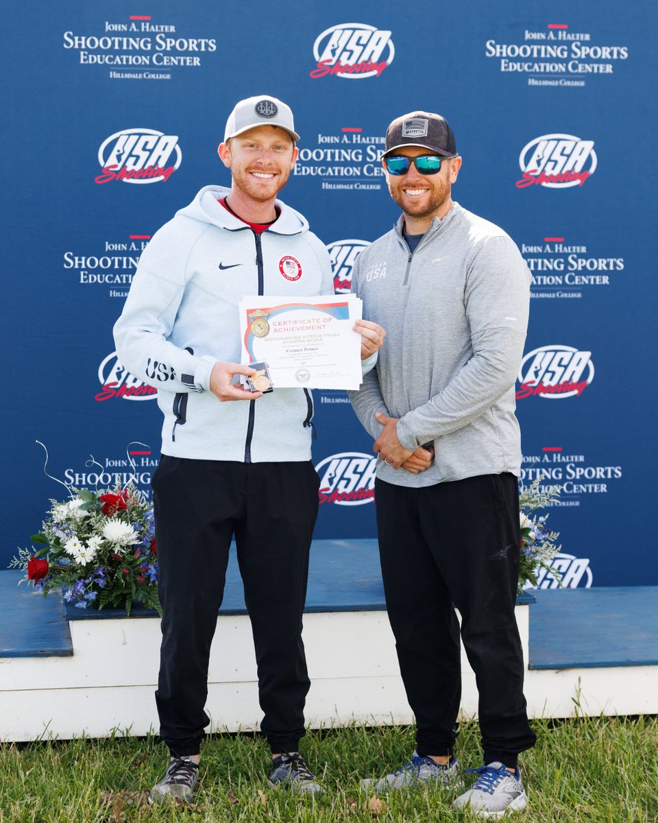 #TeamFederal showed up at the 2025 USA Shooting Skeet National Championship! Shoutout to Vincent Hancock for securing silver in Men's Skeet, Amber English for a bronze in Women's Skeet, and Conner Prince who was presented the Civilian Marksmanship Program Distinguished