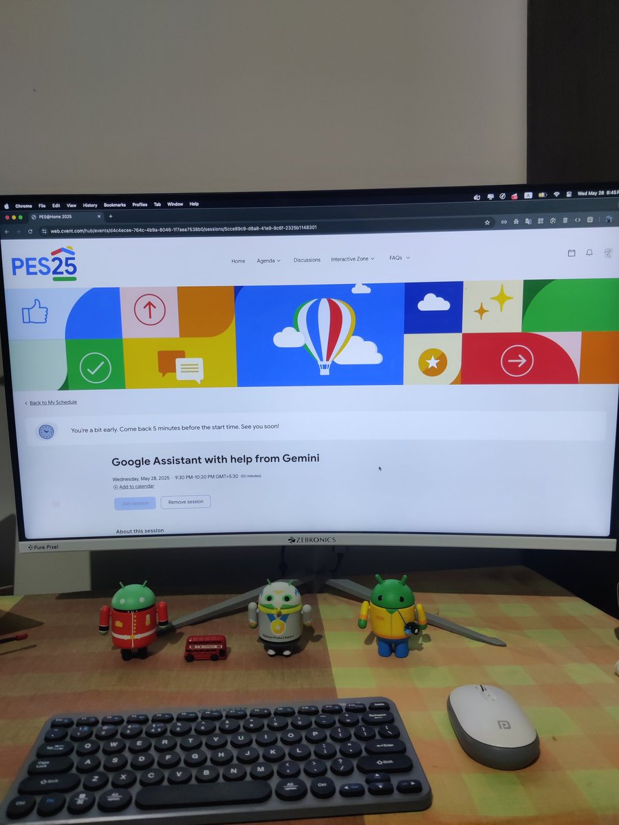 Well, me and my gang, casually waiting for the Assistant session at PES@Home 2025 - #PESummit25