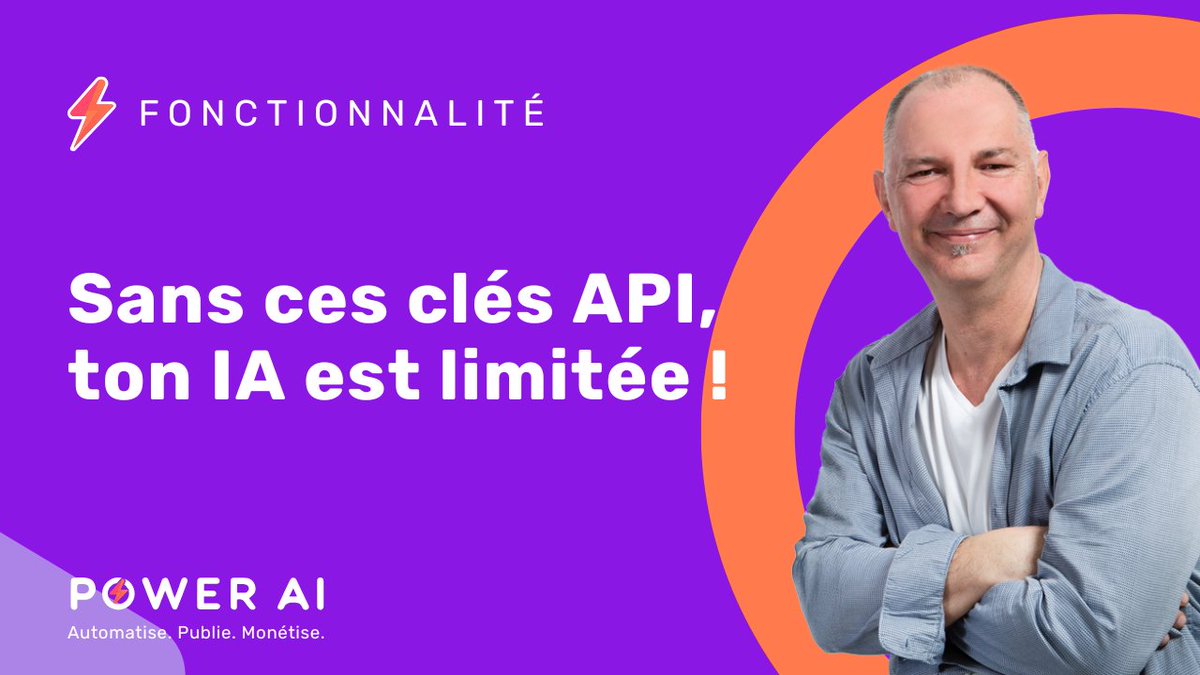 🔑 𝗤𝘂𝗲𝗹𝗹𝗲𝘀 𝗰𝗹𝗲́𝘀 𝗔𝗣𝗜 𝘂𝘁𝗶𝗹𝗶𝘀𝗲𝗿 𝗮𝘃𝗲𝗰 𝗣𝗼𝘄𝗲𝗿 𝗔𝗜 ?
Dans cette vidéo, je t’explique :
👉 Les clés à renseigner
👉 Leur rôle exact
👉 Ce qui change entre version gratuite et payante
▶️ Vidéo : youtube.com/watch?v=DW3f7U…
#PowerAI #API #IA #ContentCreation