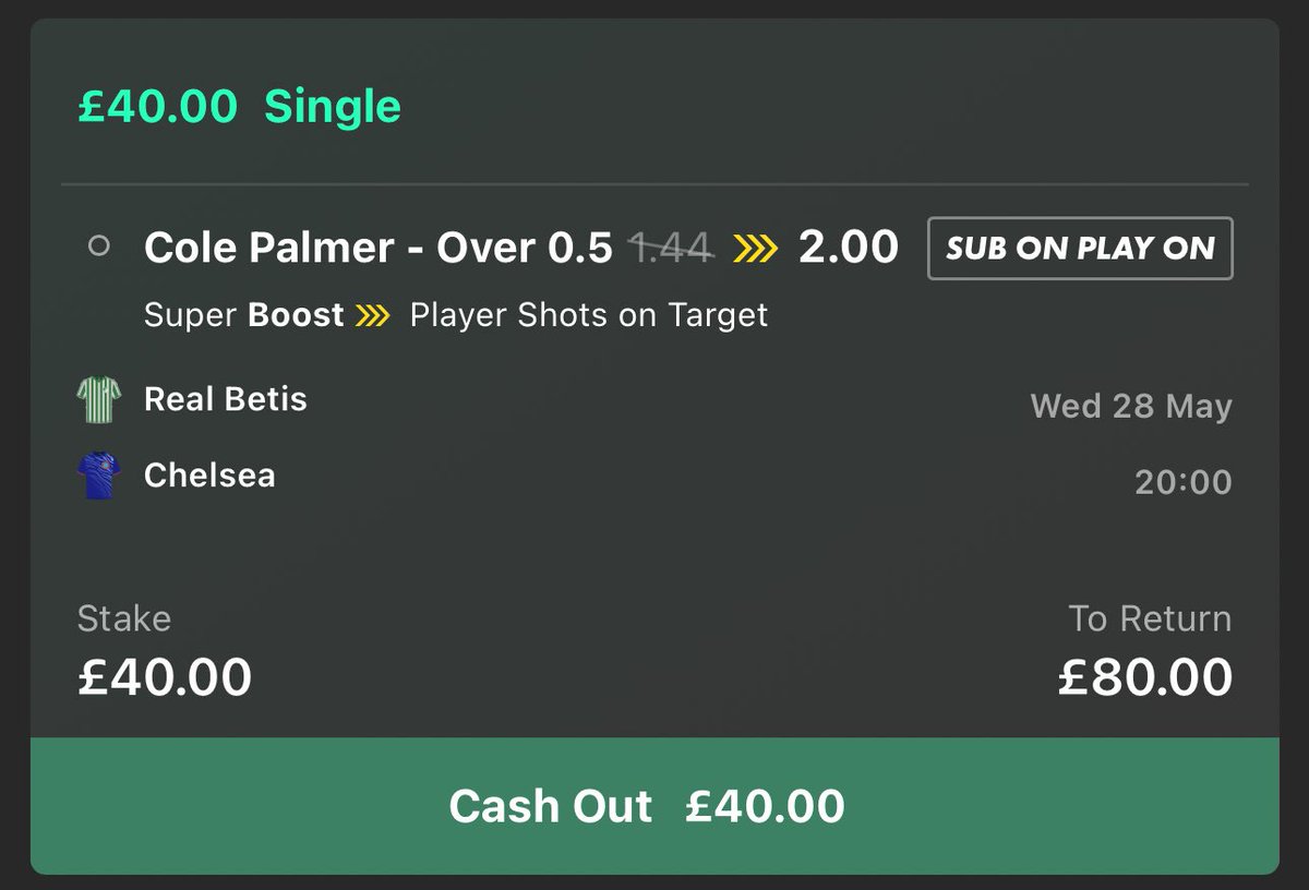 Lord’s Football Tips (@lordfootytips) on Twitter photo 💰 £80 CASH GIVEAWAY!!!!
If Palmer gets an SOT against Real Betis, I’ll giveaway…
£40 to someone who LIKES this ❤️
£40 to someone who RTs this 🔁
Must FOLLOW <a href="/LordFootyTips/">Lord’s Football Tips</a> ✅ 💰 £80 CASH GIVEAWAY!!!!
If Palmer gets an SOT against Real Betis, I’ll giveaway…
£40 to someone who LIKES this ❤️
£40 to someone who RTs this 🔁
Must FOLLOW <a href="/LordFootyTips/">Lord’s Football Tips</a> ✅