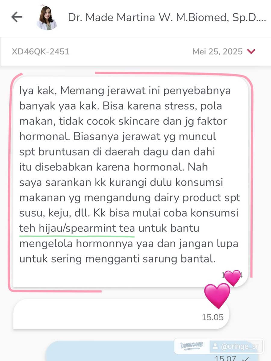 CringeSr's tweet photo. Selain pure matcha ada lagi lho namanya "Spearmint"
💰Harga: 20rb-an
● Menyeimbangkan Hormon
● Mengurangi Jerawat
● Sugar &amp; Cafein Free
HALAL
✨ Direkomendasikan Dokter Lho..
https://t.co/DEb9pKhLCm
#spearminttea #jerawat #jerawathormon #halodoc #trend #viral #fypシ゚ #fyp #sr https://t.co/vWdnsZptTz