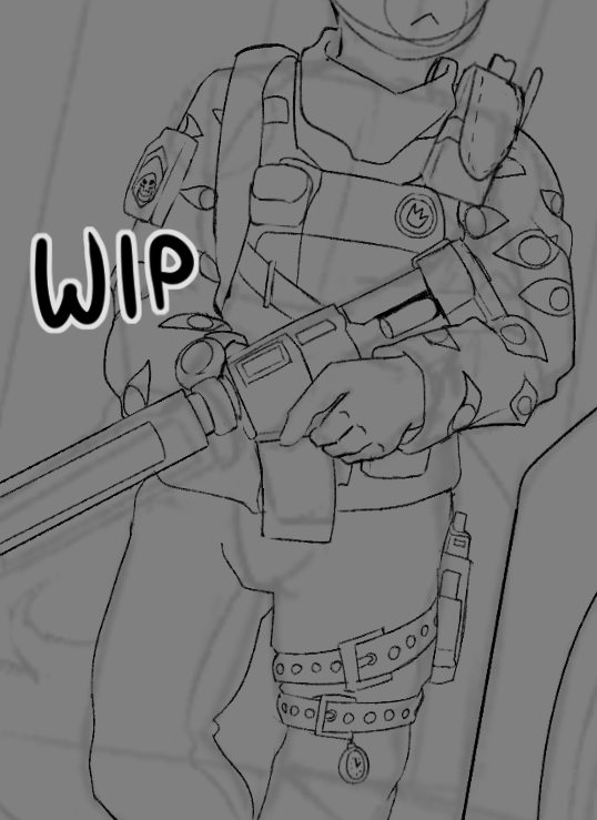 Drawing armor is fun :3c